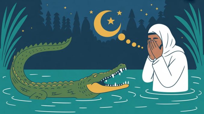 découvrez la signification du rêve de crocodile en islam : symbole d’ennemi caché, ce rêve invite à la prudence et à solliciter la protection divine contre les dangers.